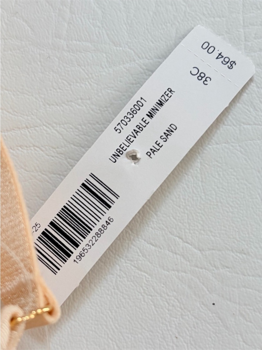 Soma Bra New with Tags Unbelievable Minimizer Bra in Pale Sand size 38C - Picture 9 of 9